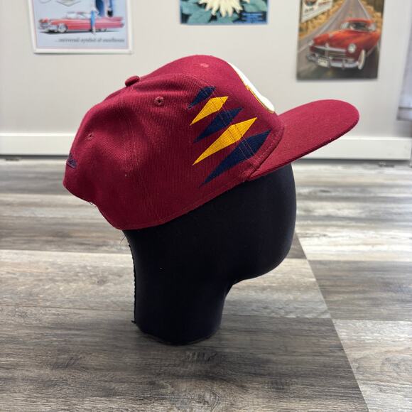 Mitchell Ness Cleveland Cavaliers Cavs Maroon OS 100% Wool Snapback NBA‎ Hat Cap - Picture 4 of 8